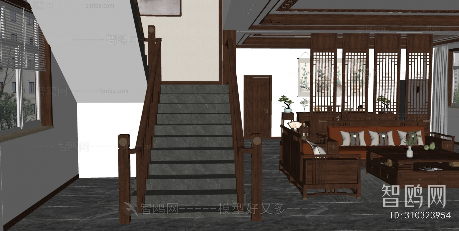 New Chinese Style Staircase