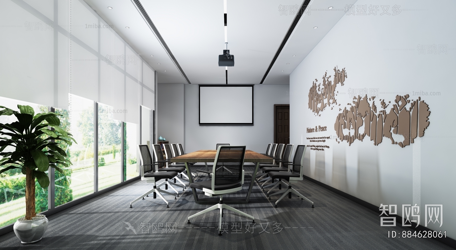 Modern Office Reception Desk