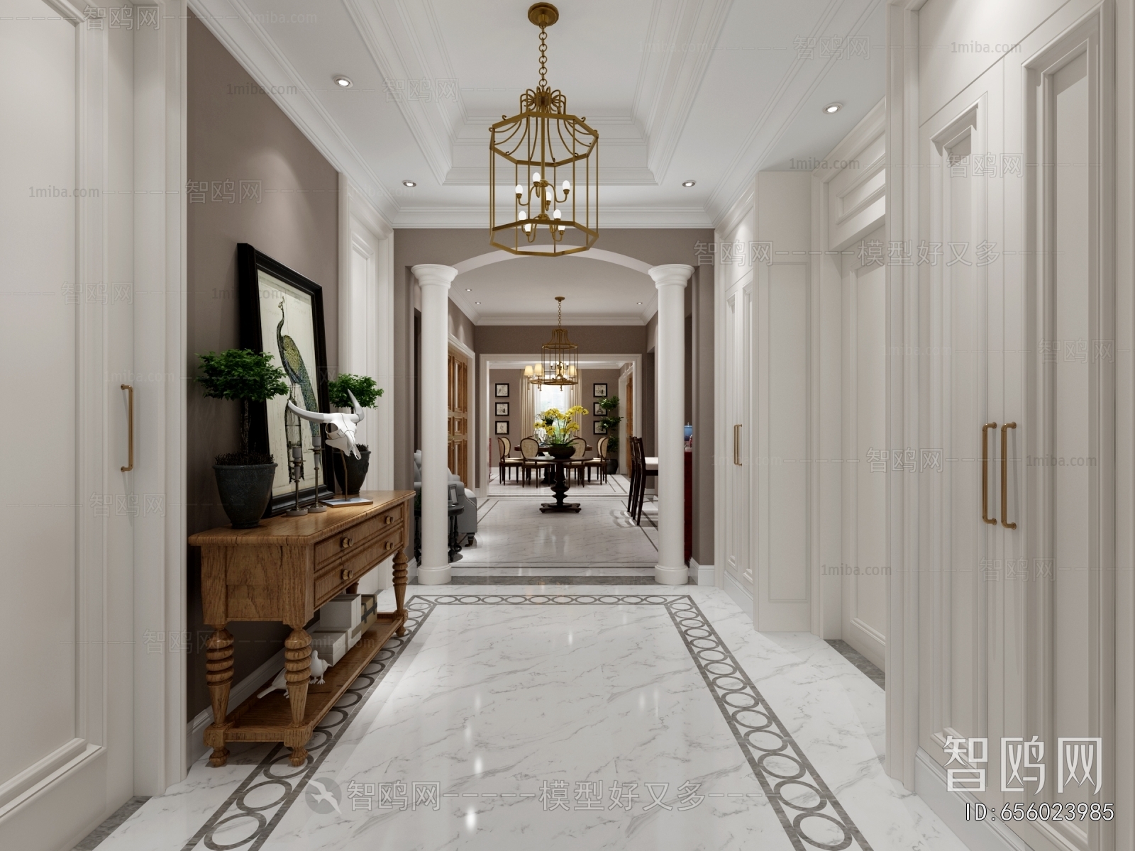 European Style Hallway