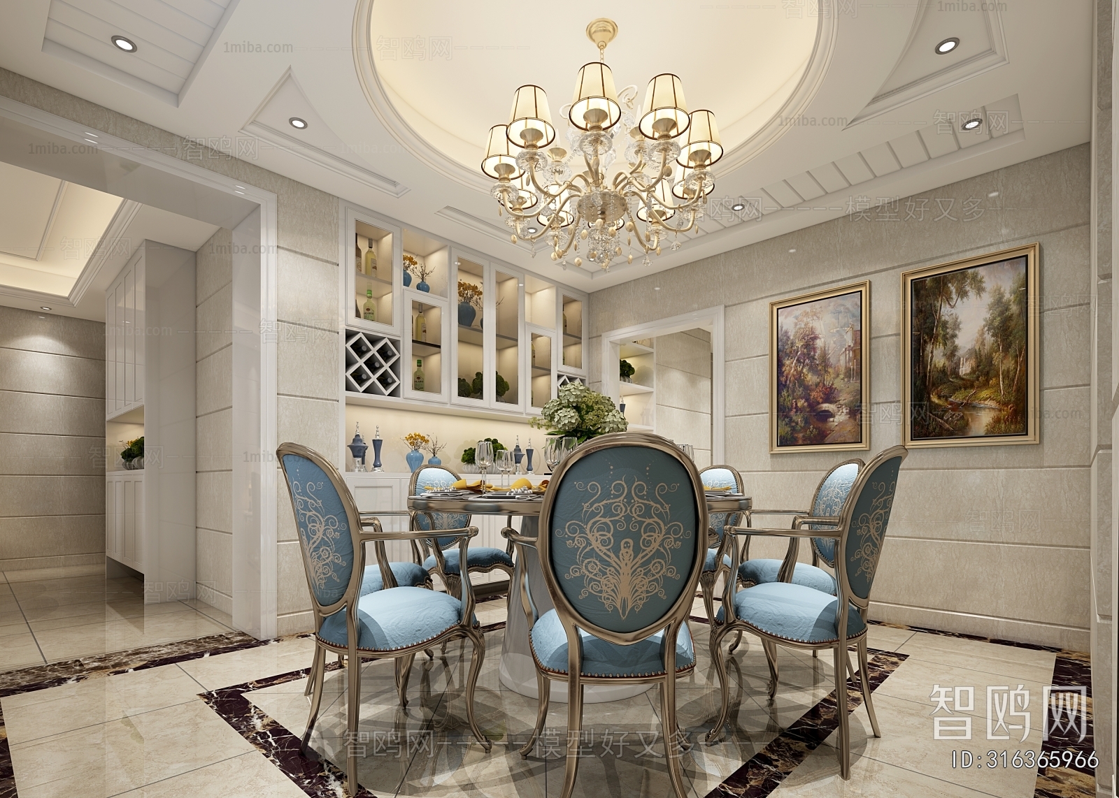 European Style Dining Room