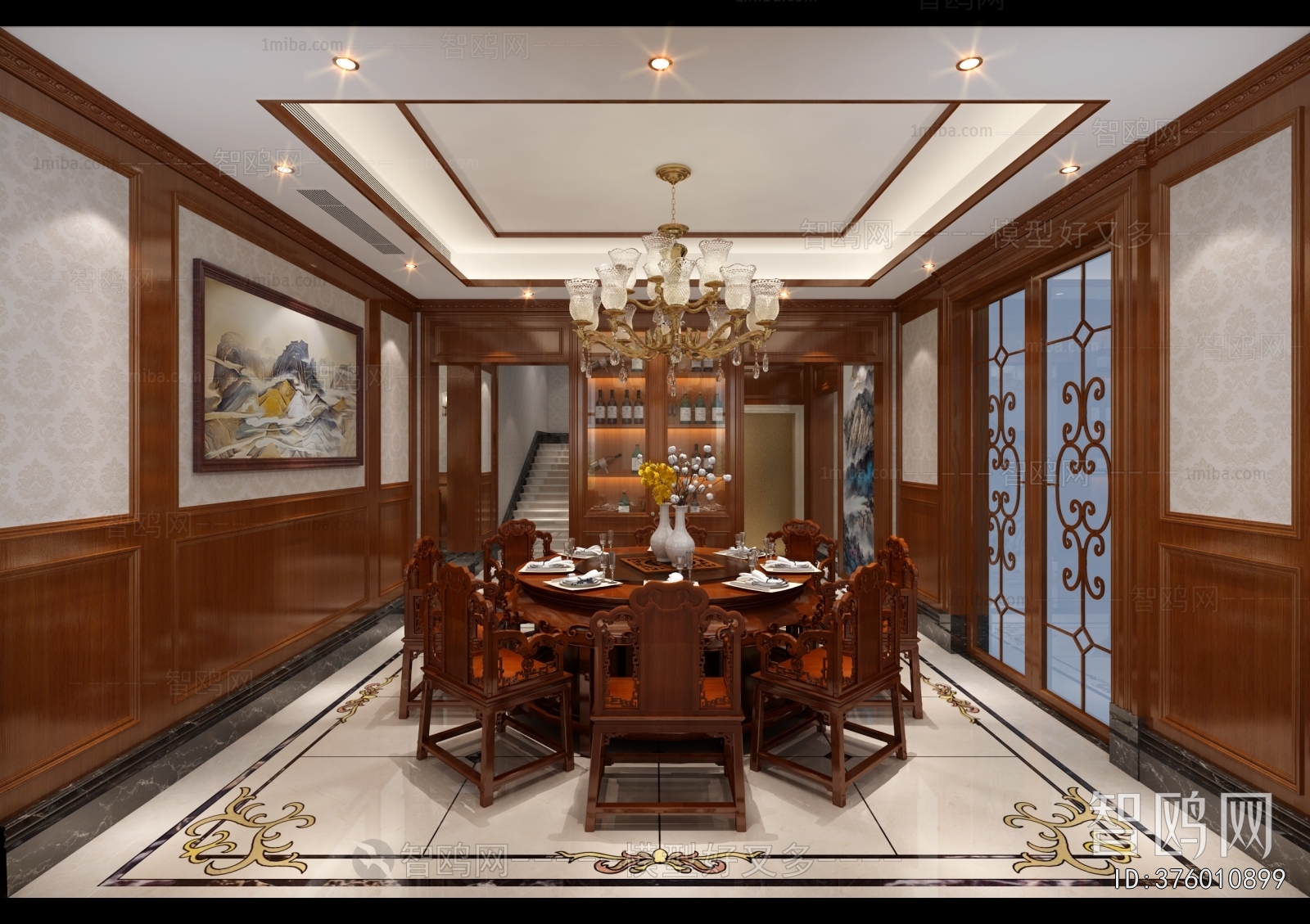 New Chinese Style Dining Room