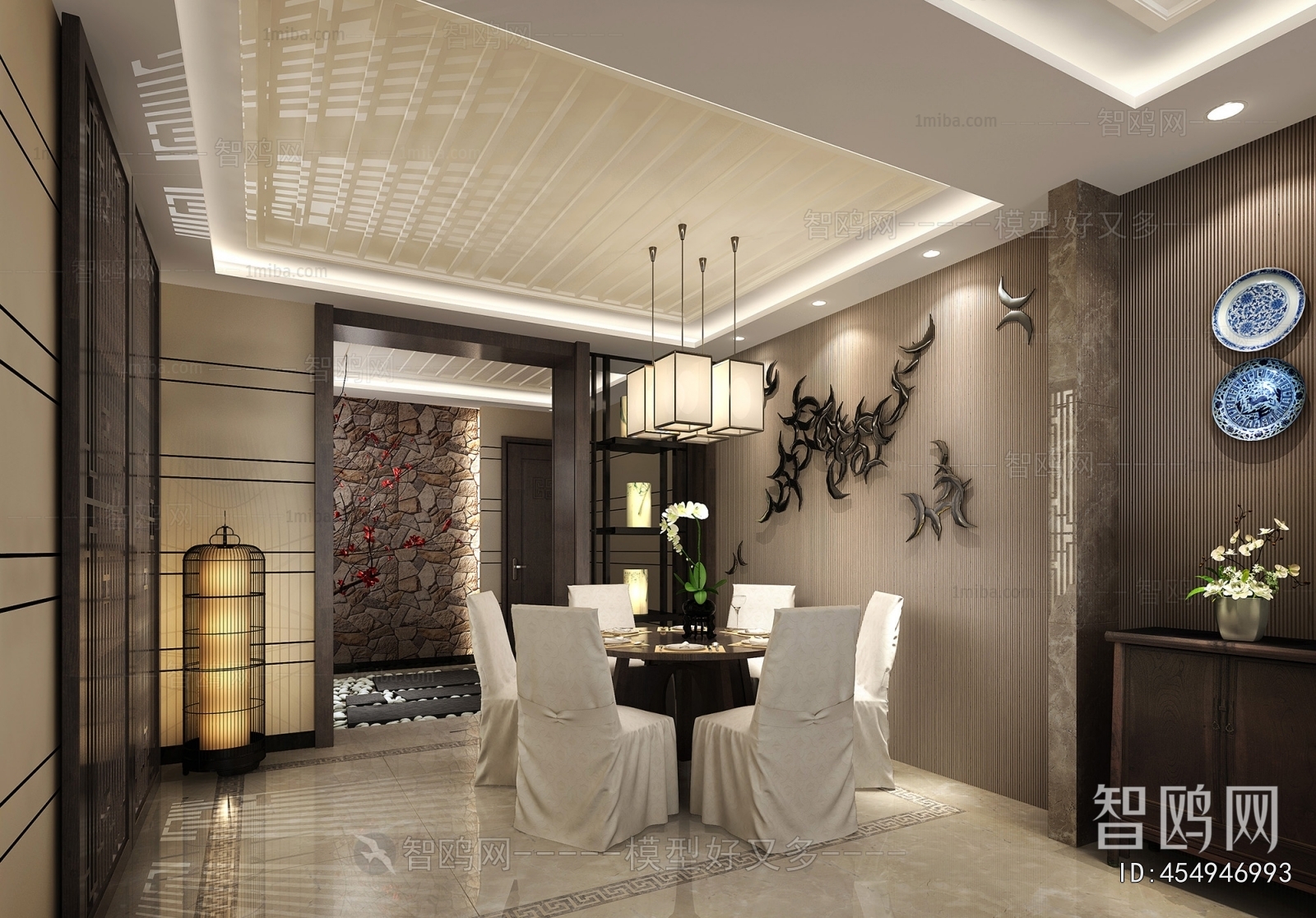 New Chinese Style Dining Room