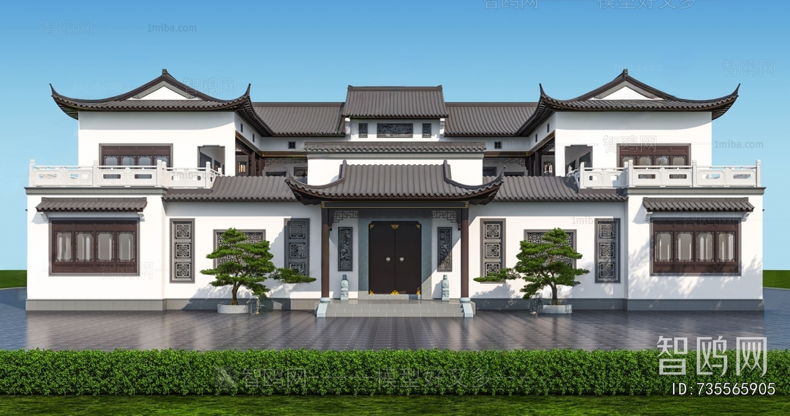 Chinese Style Villa Appearance