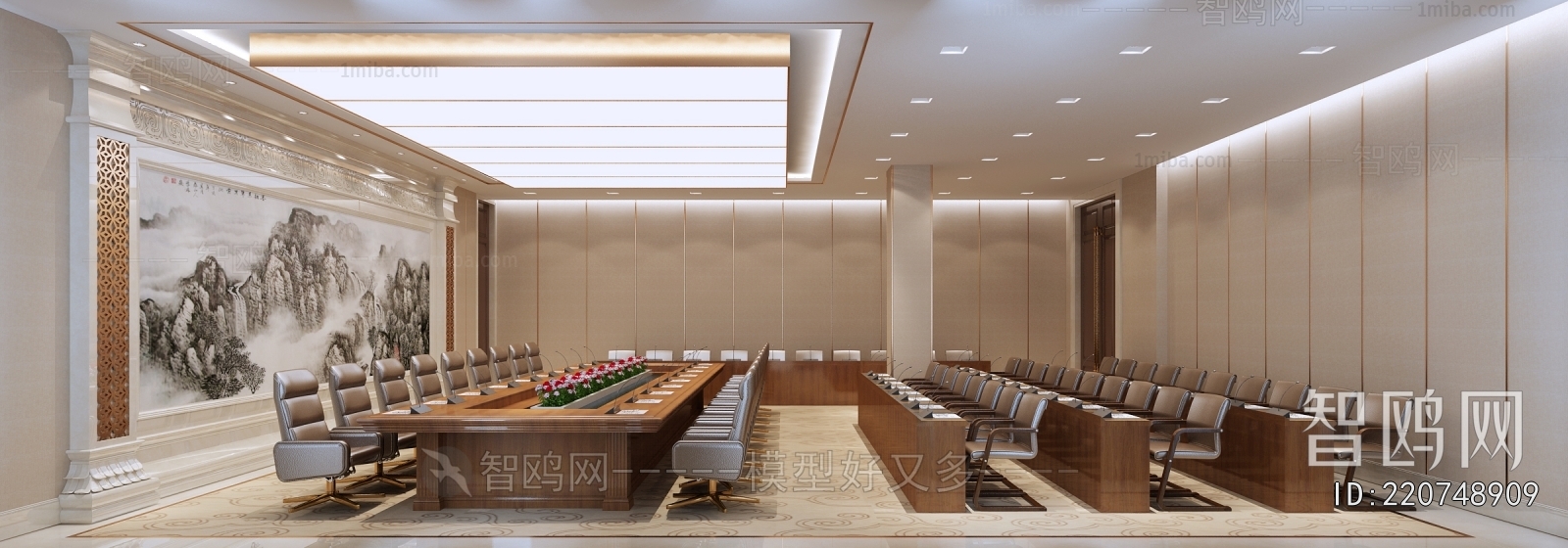 New Chinese Style Meeting Room