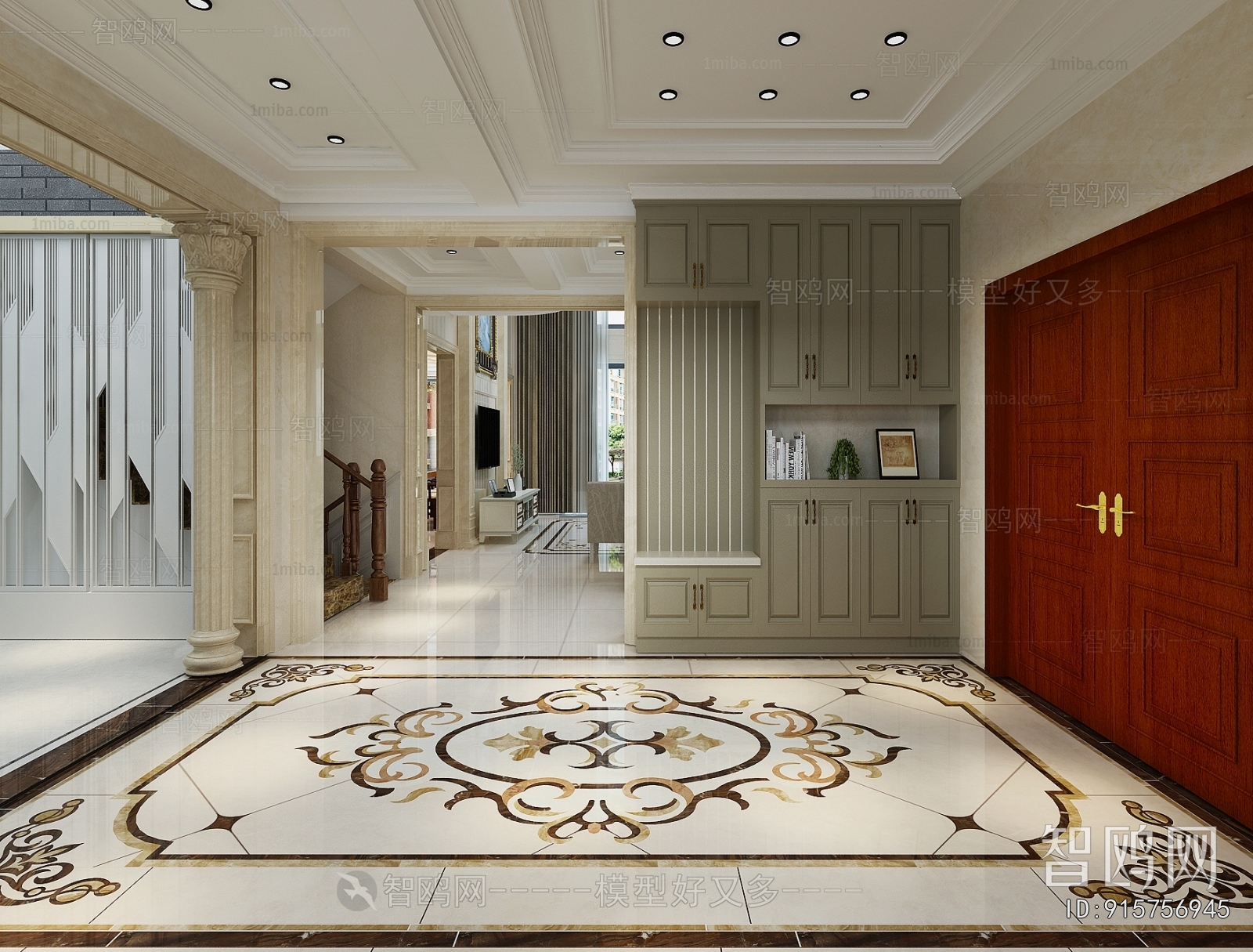 European Style Hallway