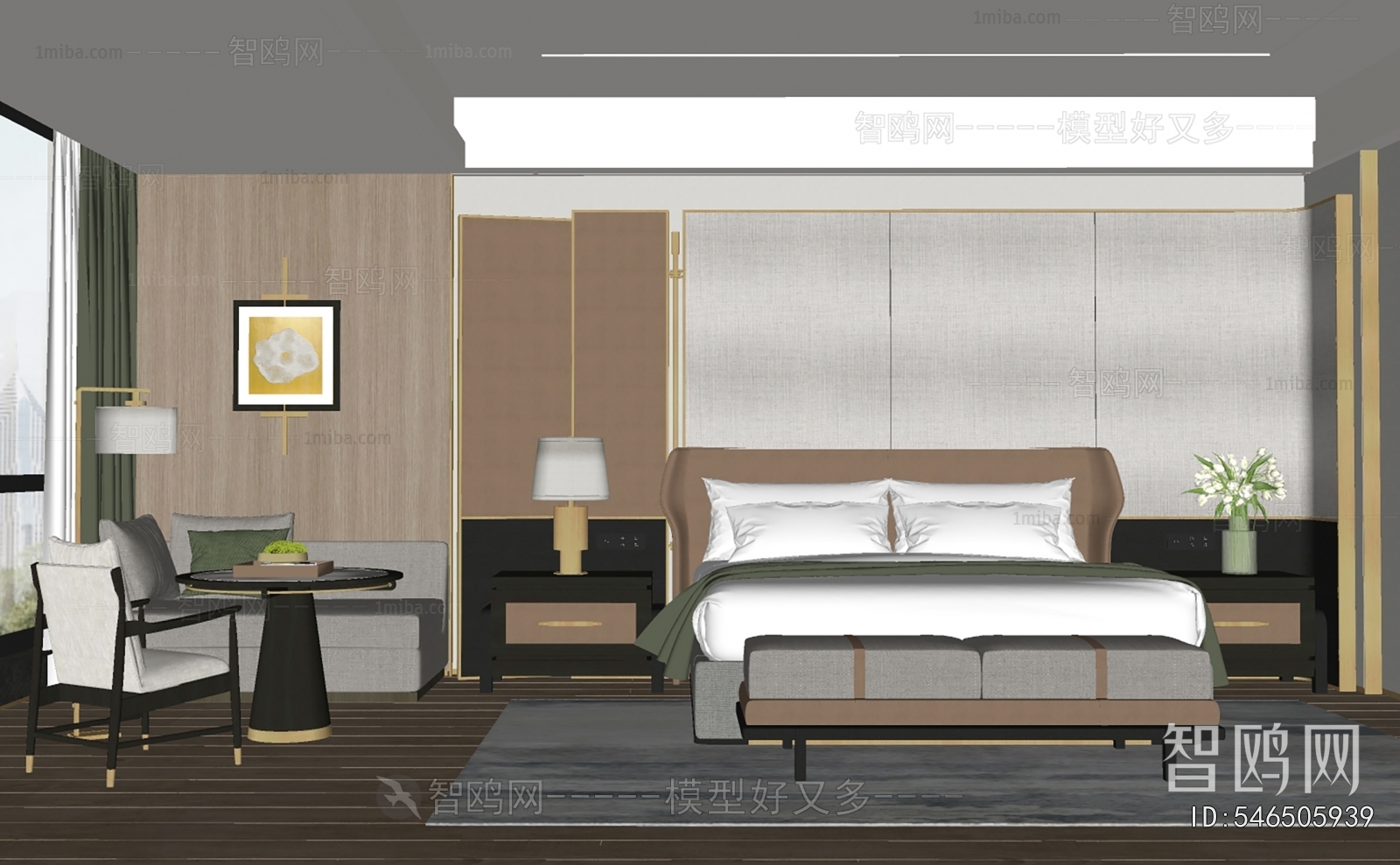 Modern Guest Room