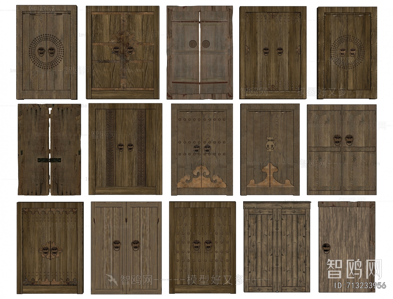 Chinese Style Double Door