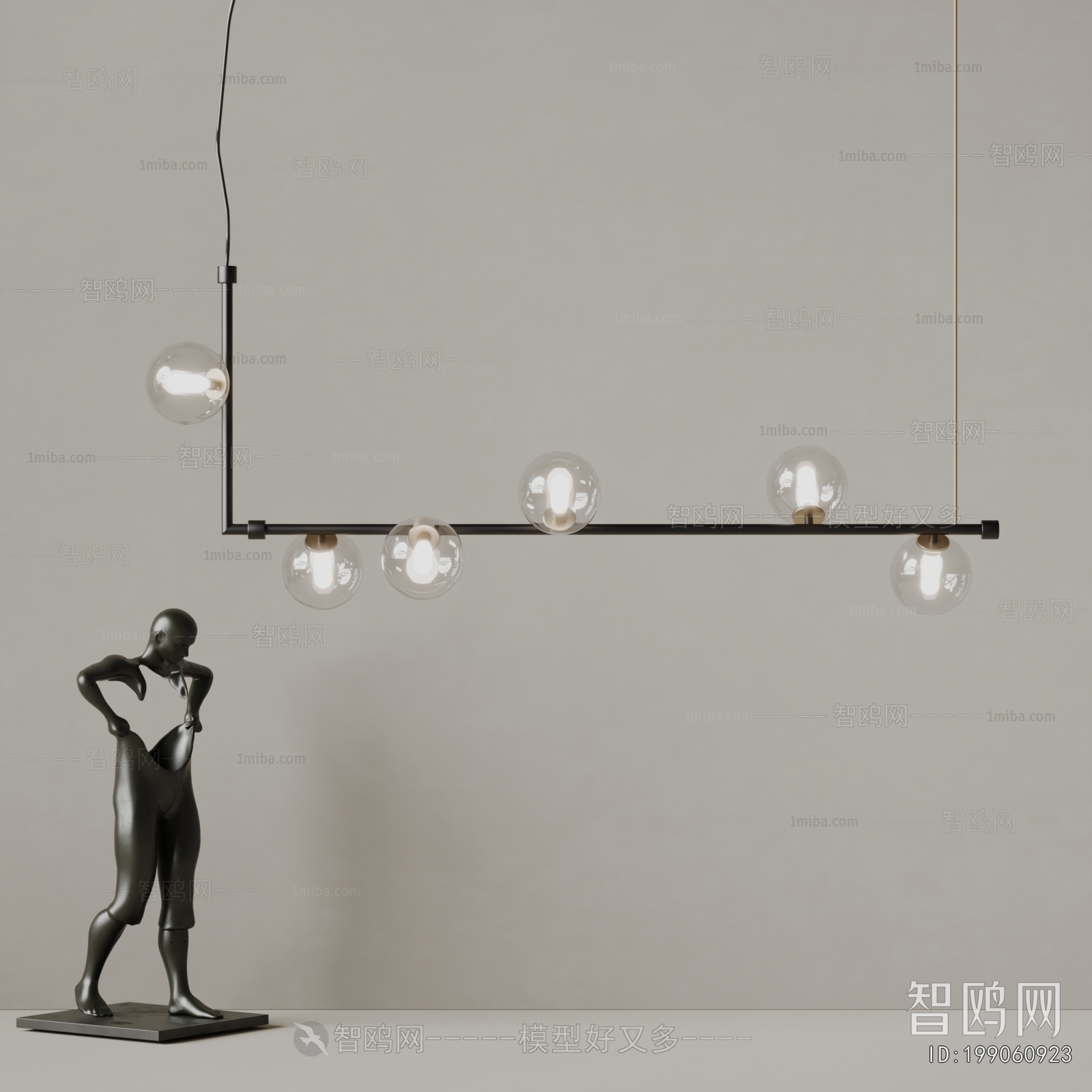 Modern Long Chandelier