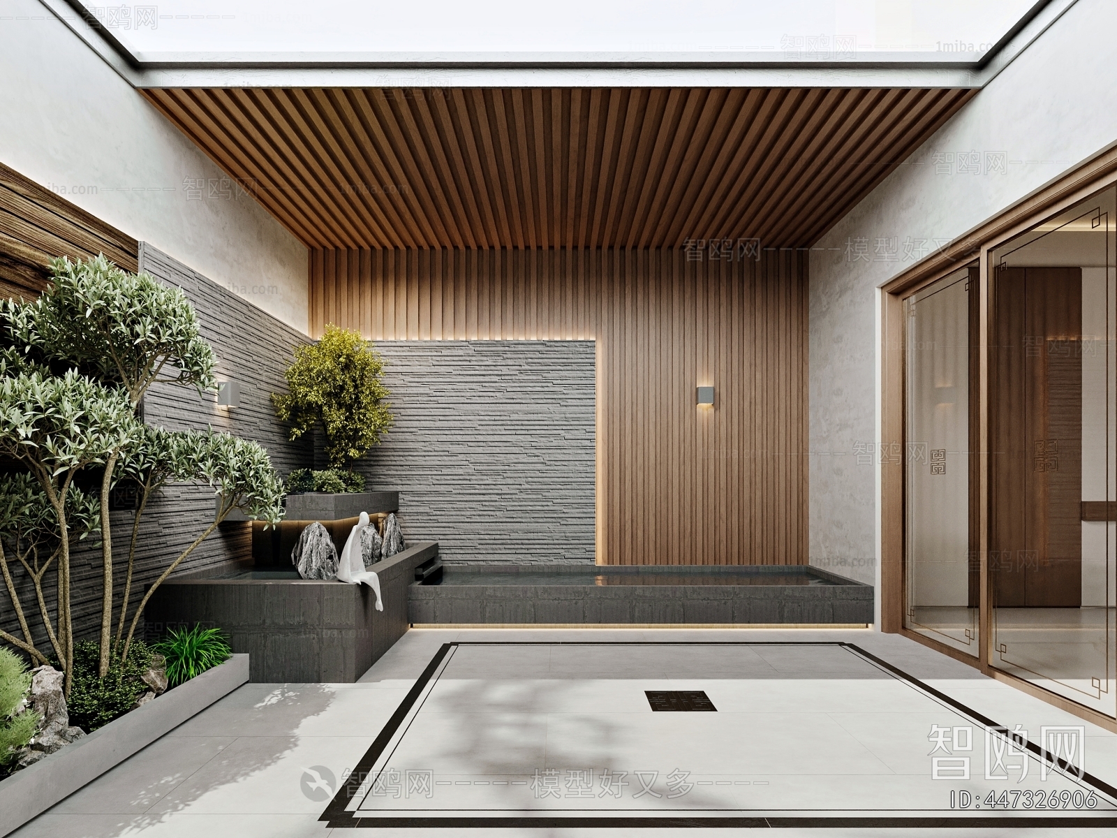 Modern Courtyard/landscape