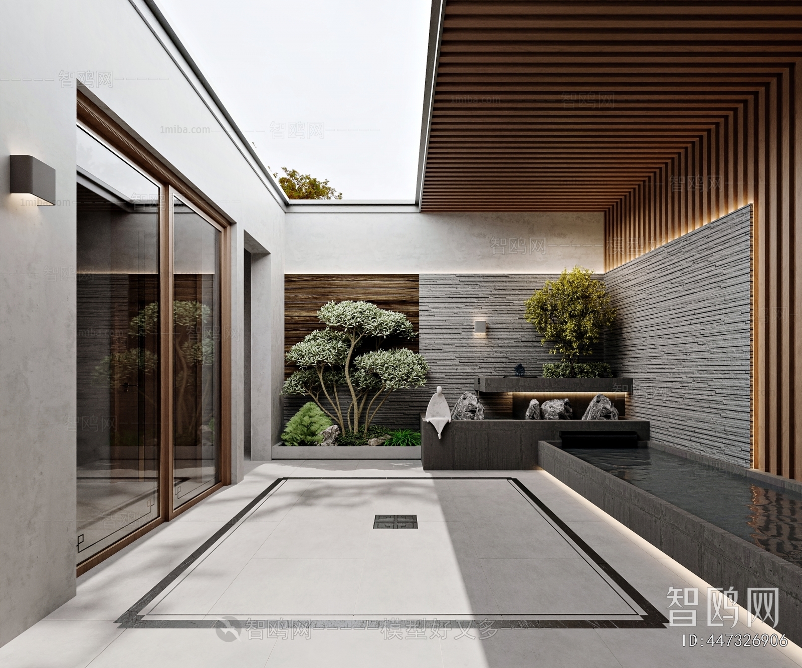 Modern Courtyard/landscape