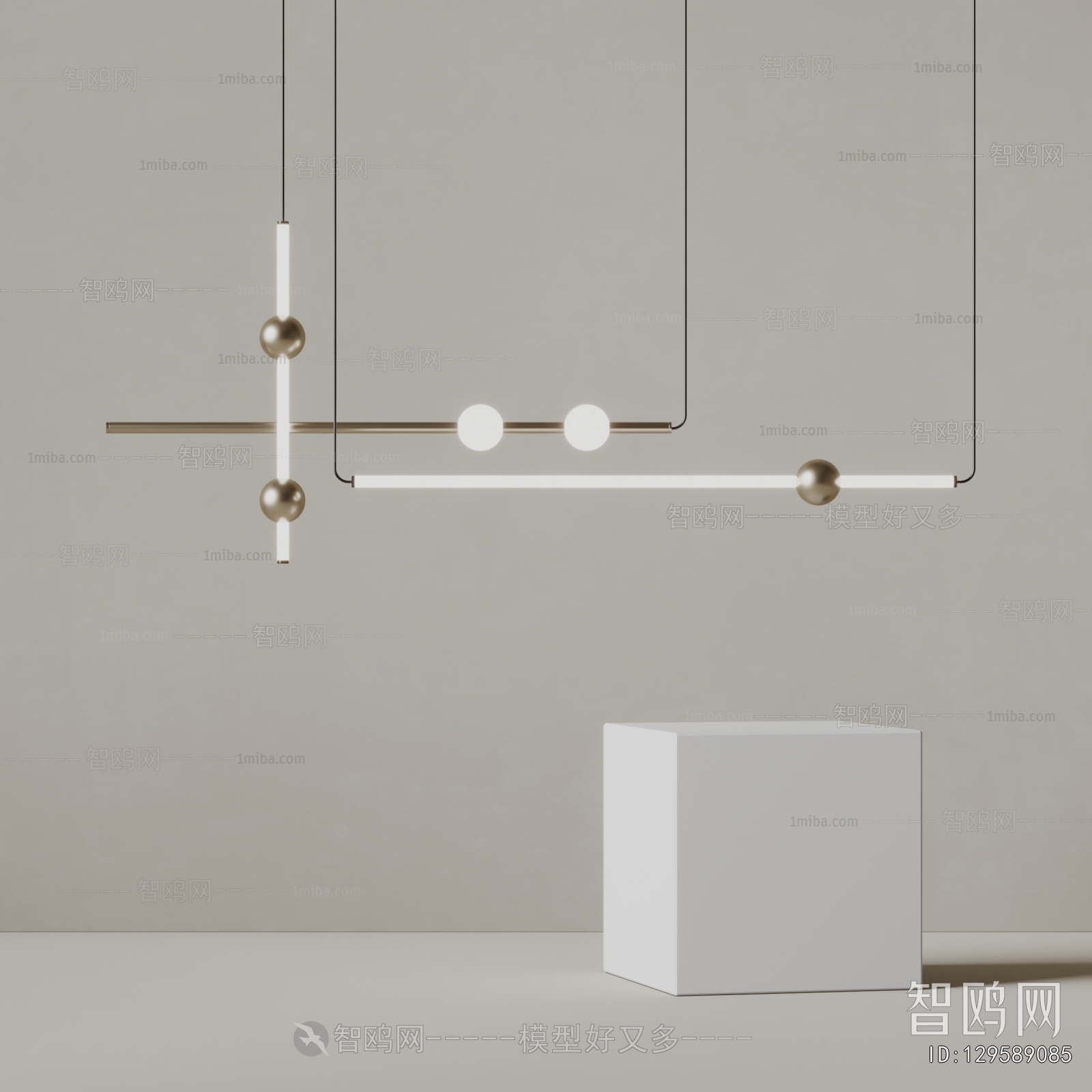 Modern Long Chandelier