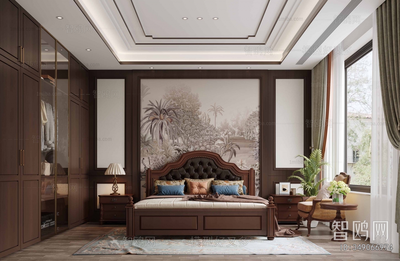 New Chinese Style Bedroom