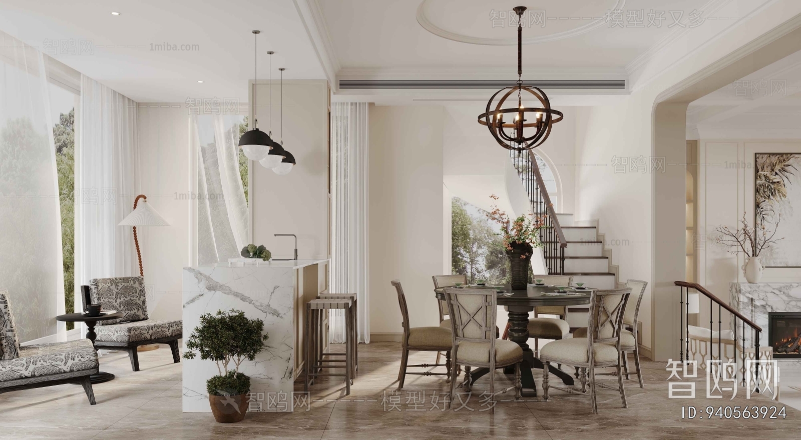 French Style Dining Room