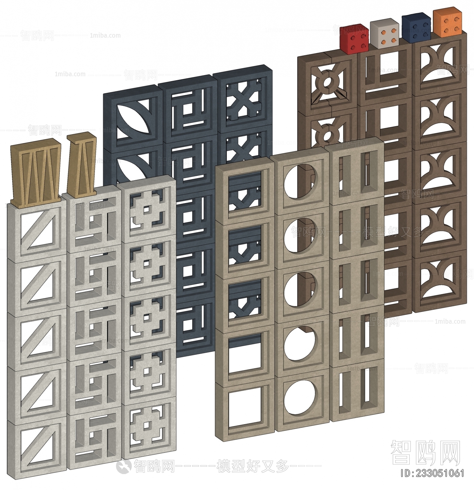 Modern Cement Brick Screen Partition