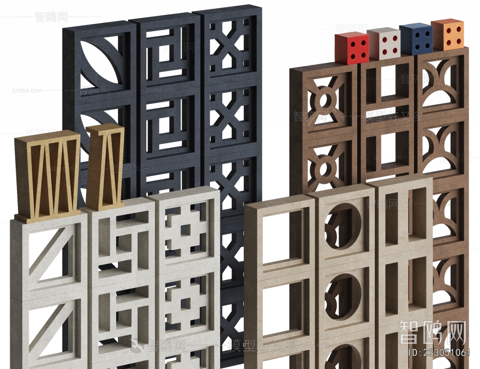 Modern Cement Brick Screen Partition