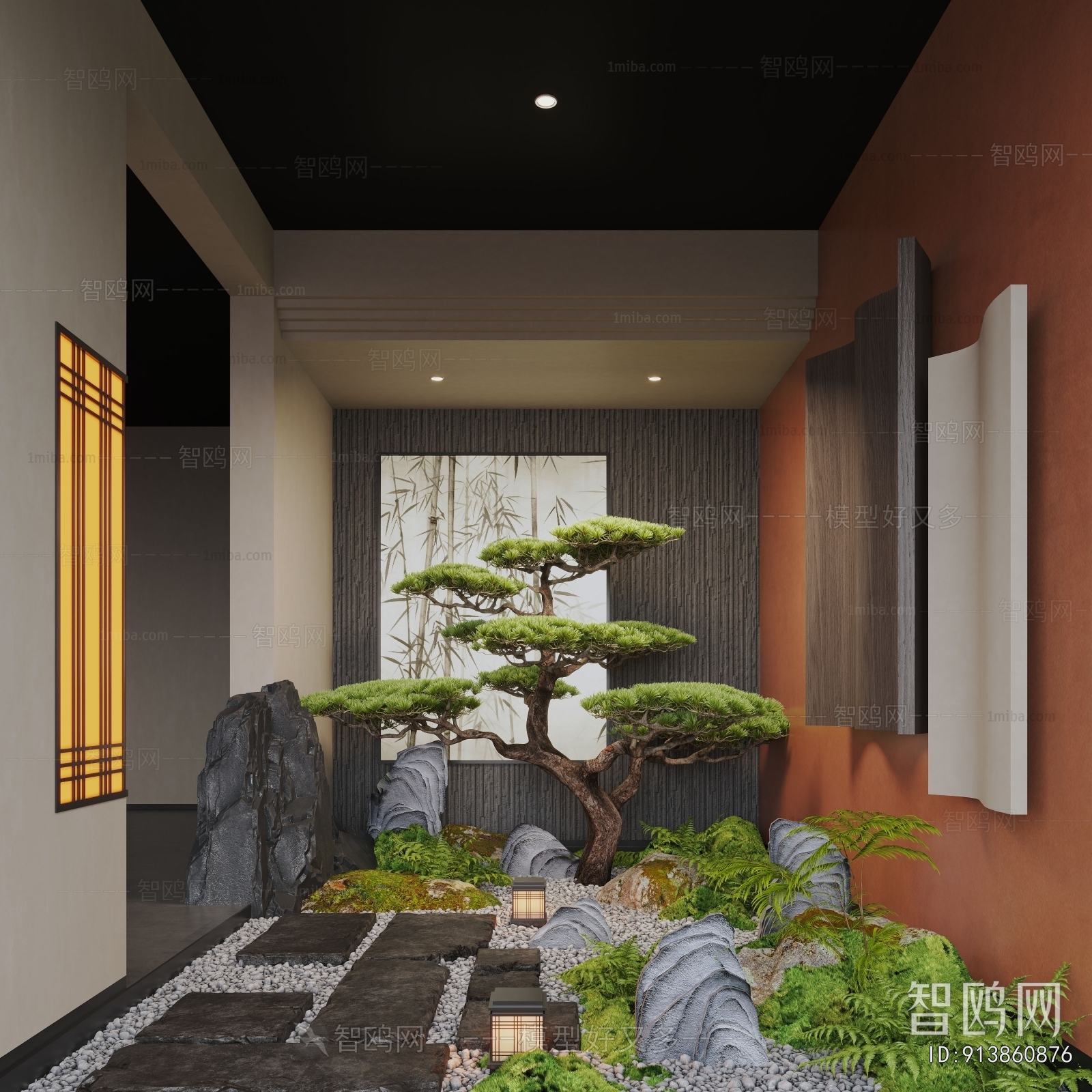 New Chinese Style Plant Landscaping