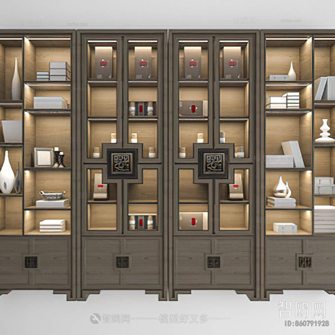 New Chinese Style Bookcase