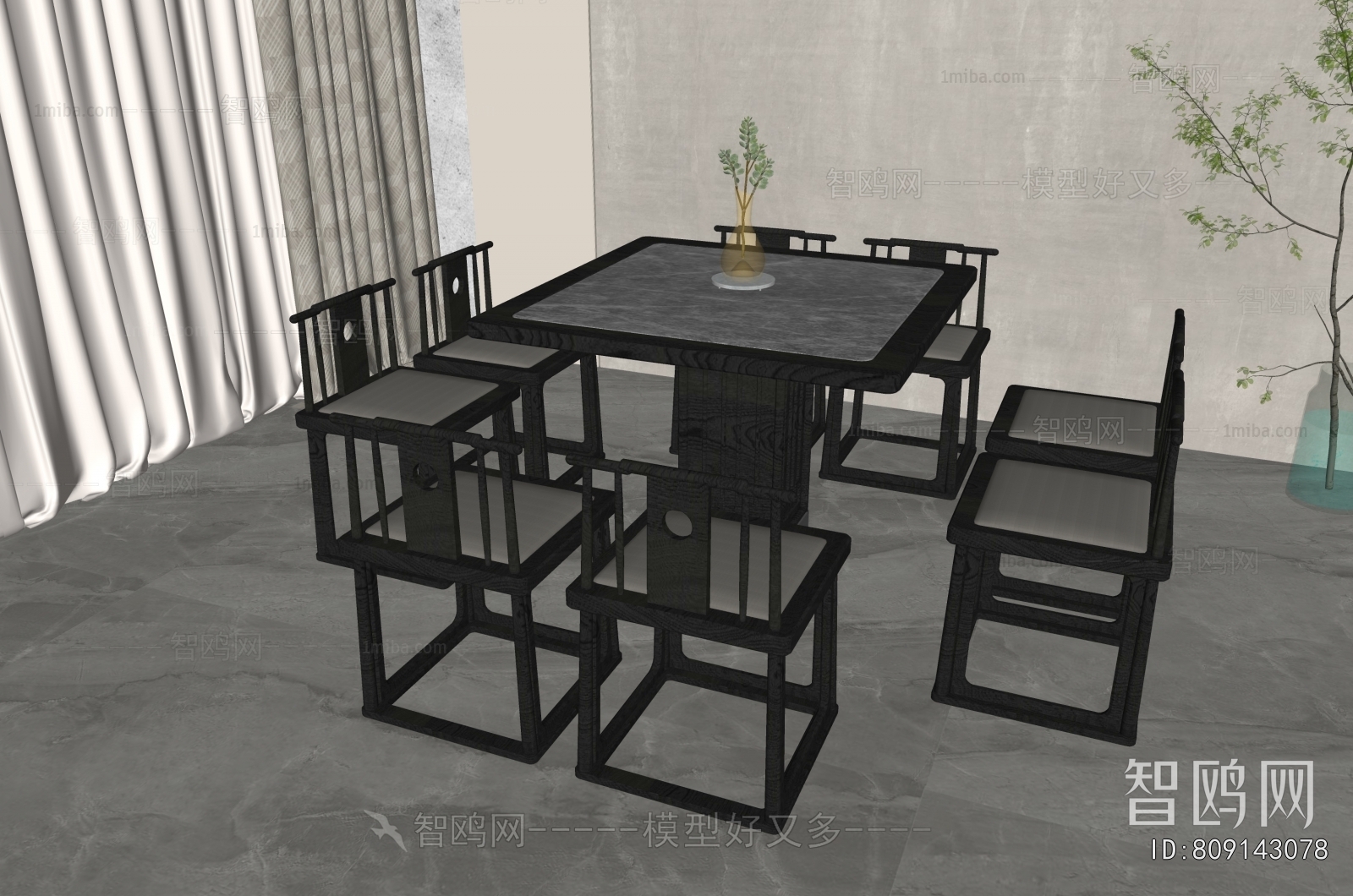 New Chinese Style Dining Table And Chairs