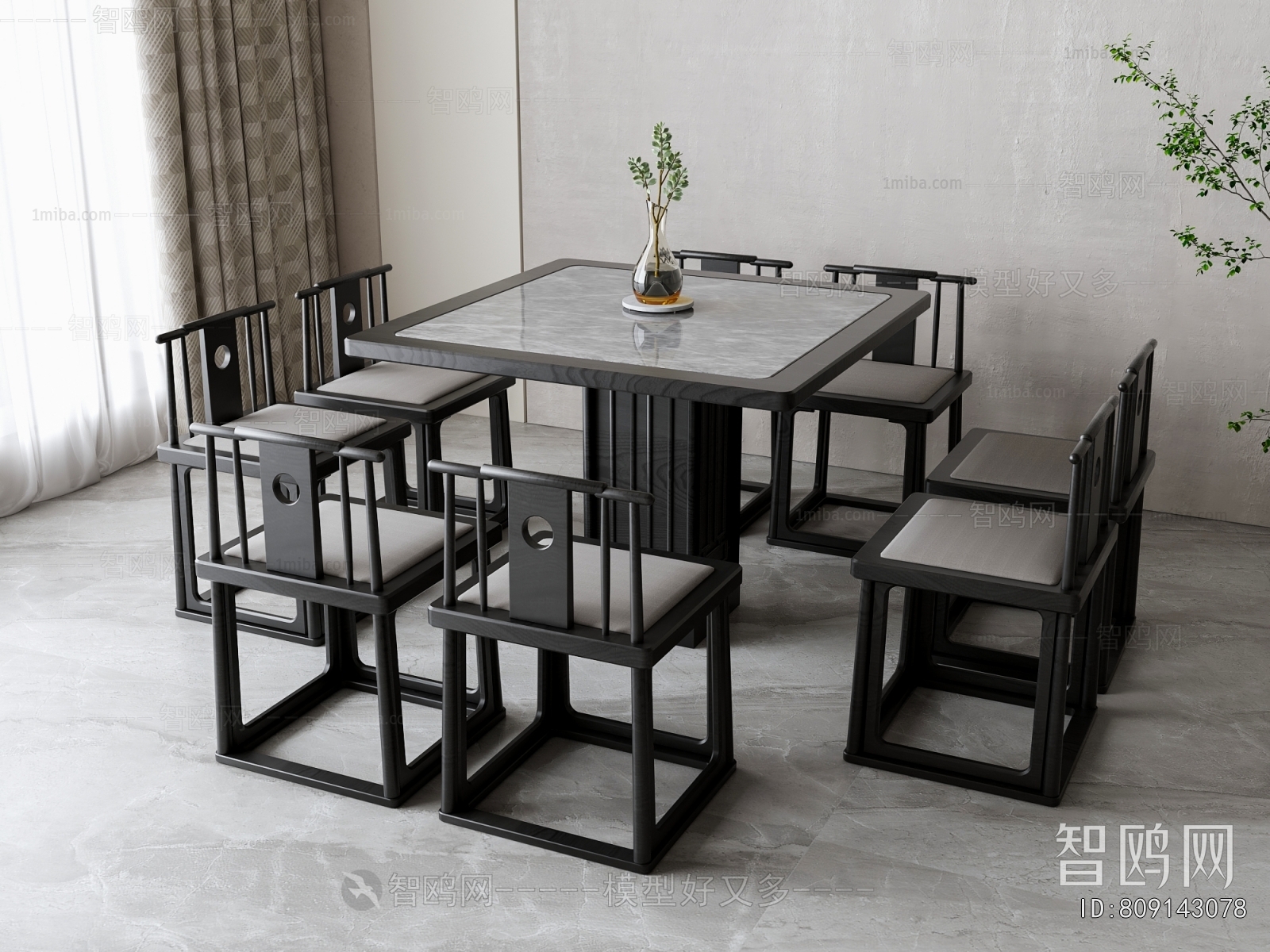 New Chinese Style Dining Table And Chairs