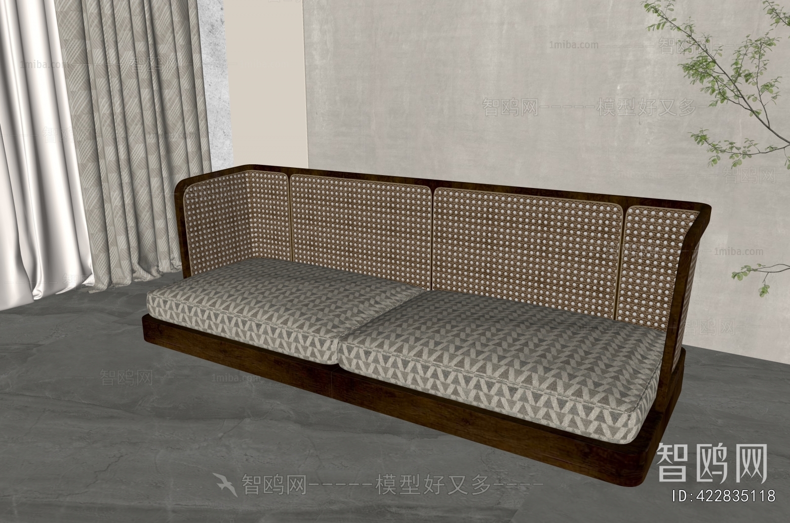 New Chinese Style A Sofa For Two