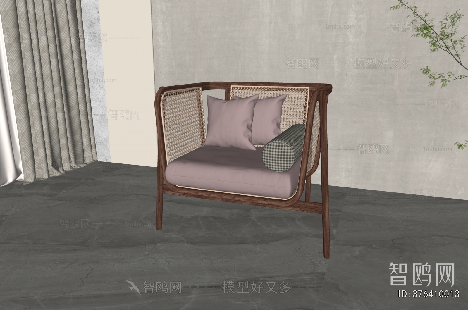 Wabi-sabi Style Lounge Chair