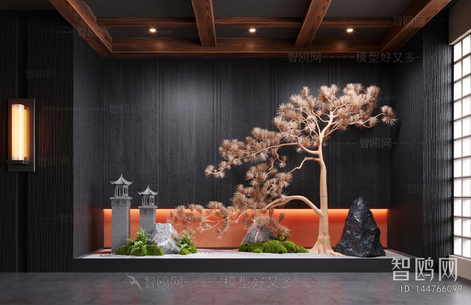 New Chinese Style Plant Landscaping