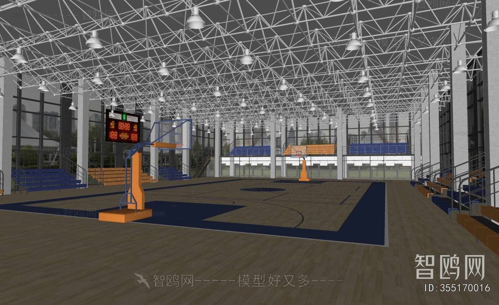 Modern Basketball Arena