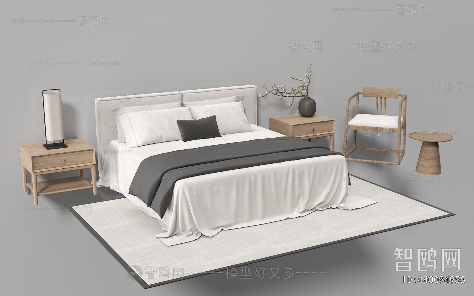 New Chinese Style Double Bed