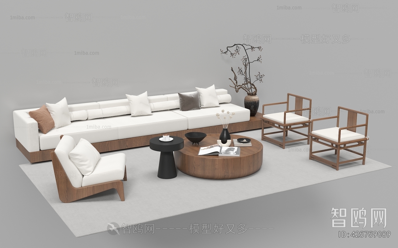 New Chinese Style Sofa Combination