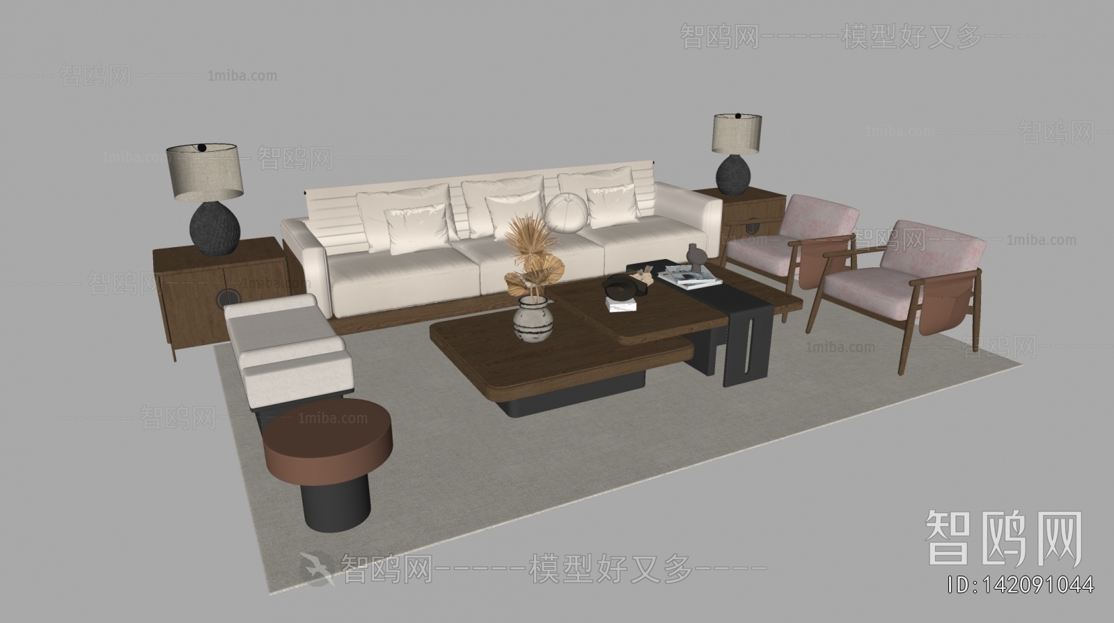 New Chinese Style Sofa Combination