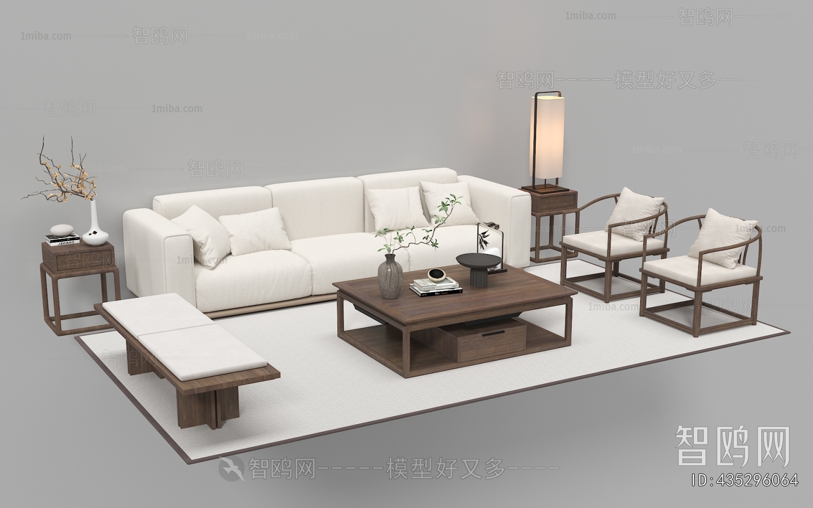 New Chinese Style Sofa Combination