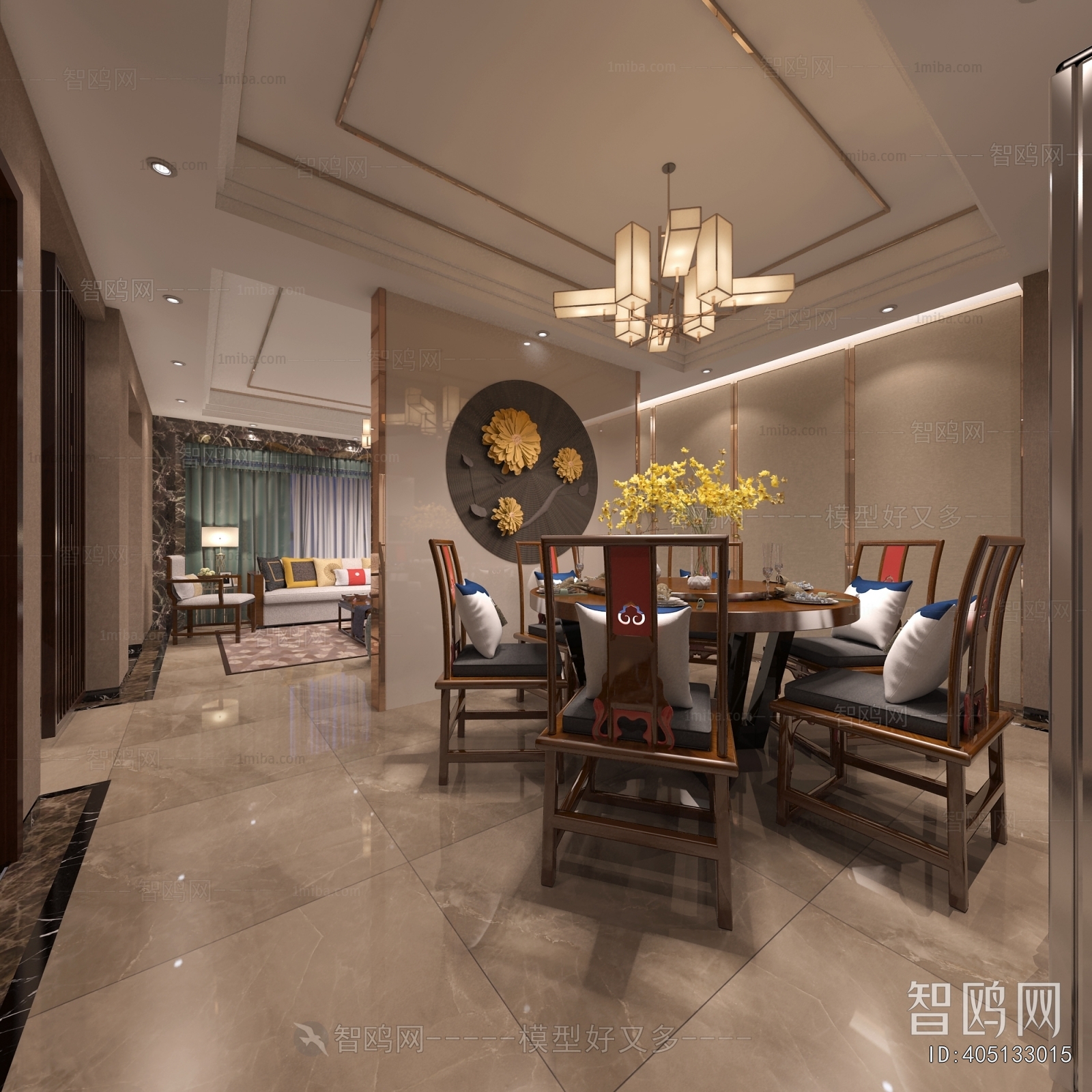 New Chinese Style Dining Room