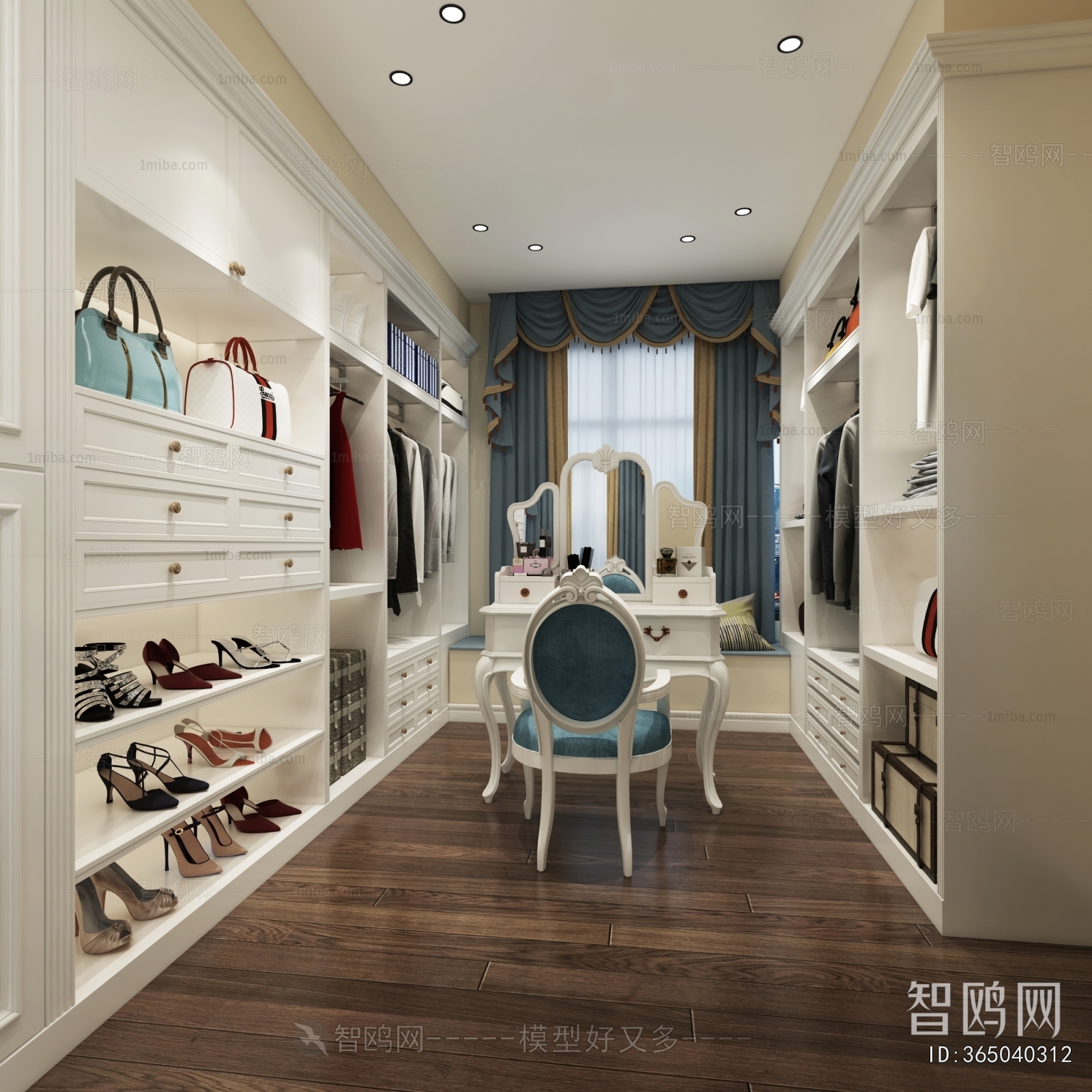 European Style Clothes Storage Area