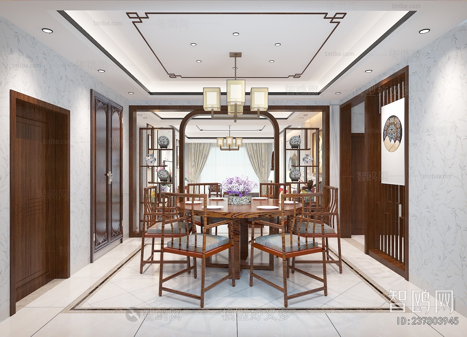 New Chinese Style Dining Room