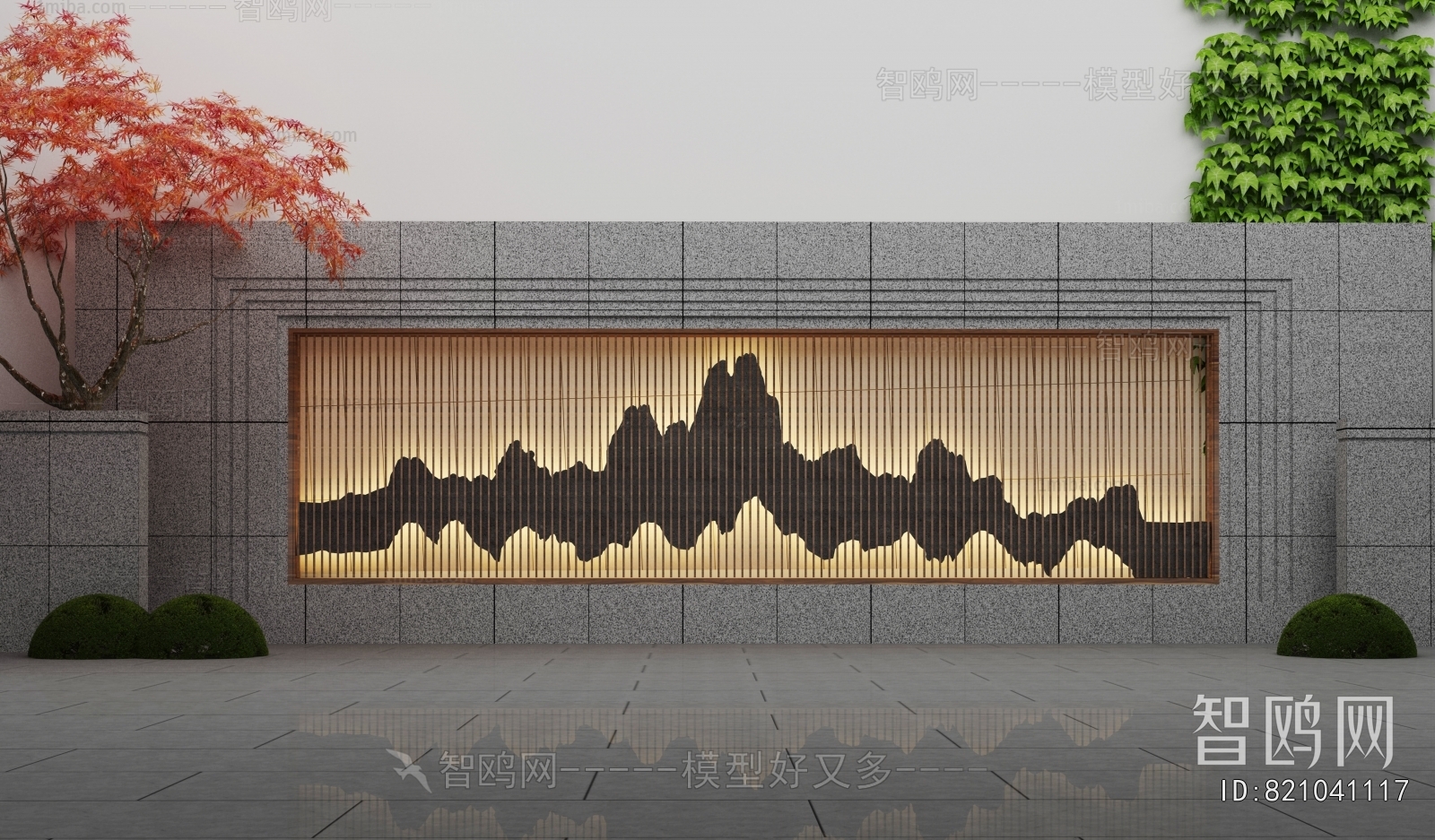 New Chinese Style Landscape Wall