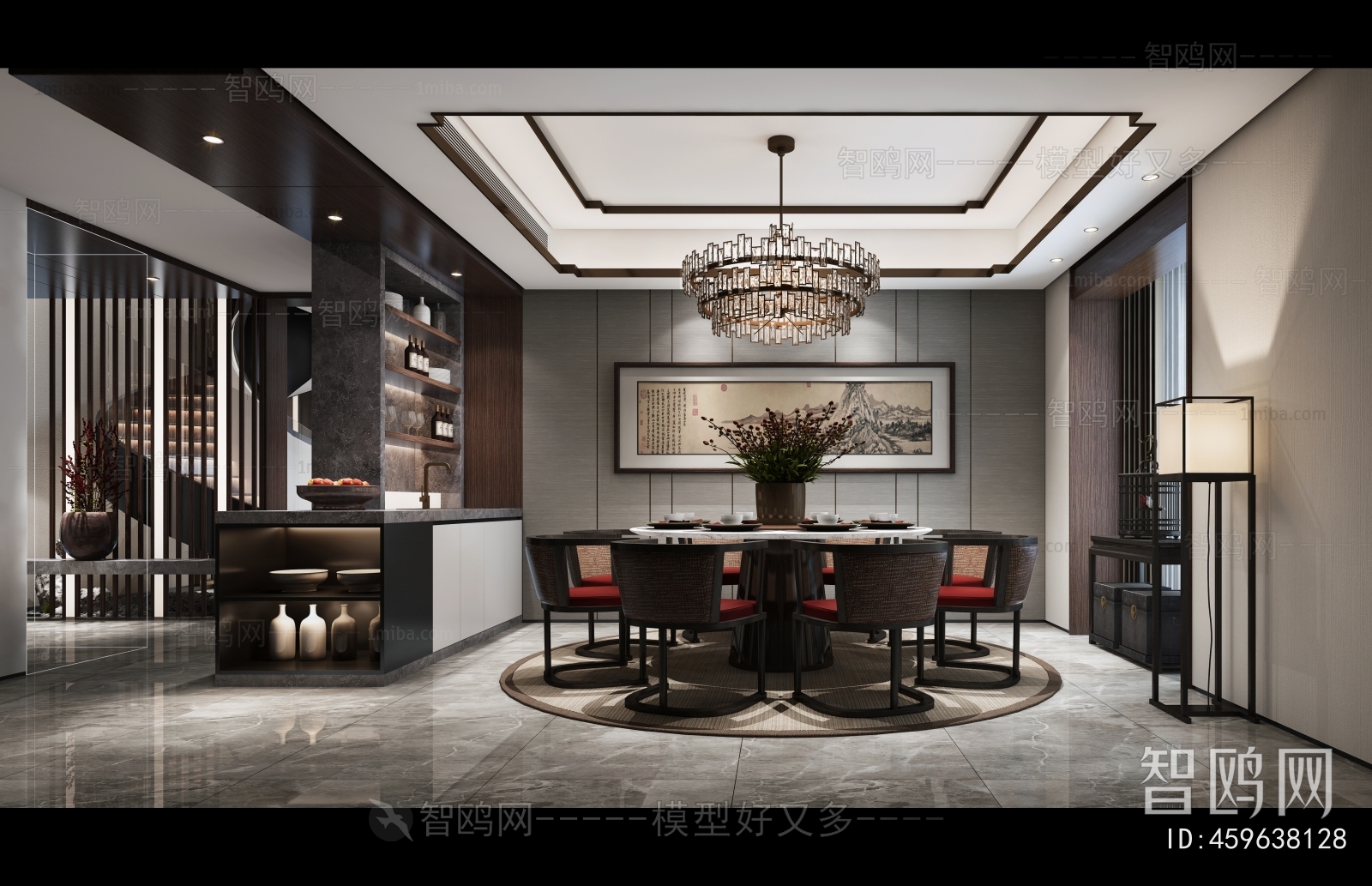 New Chinese Style Dining Room