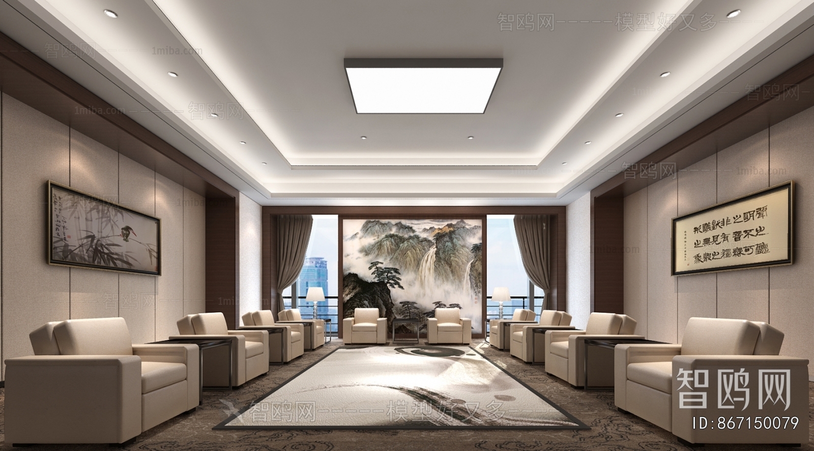 New Chinese Style Reception Room