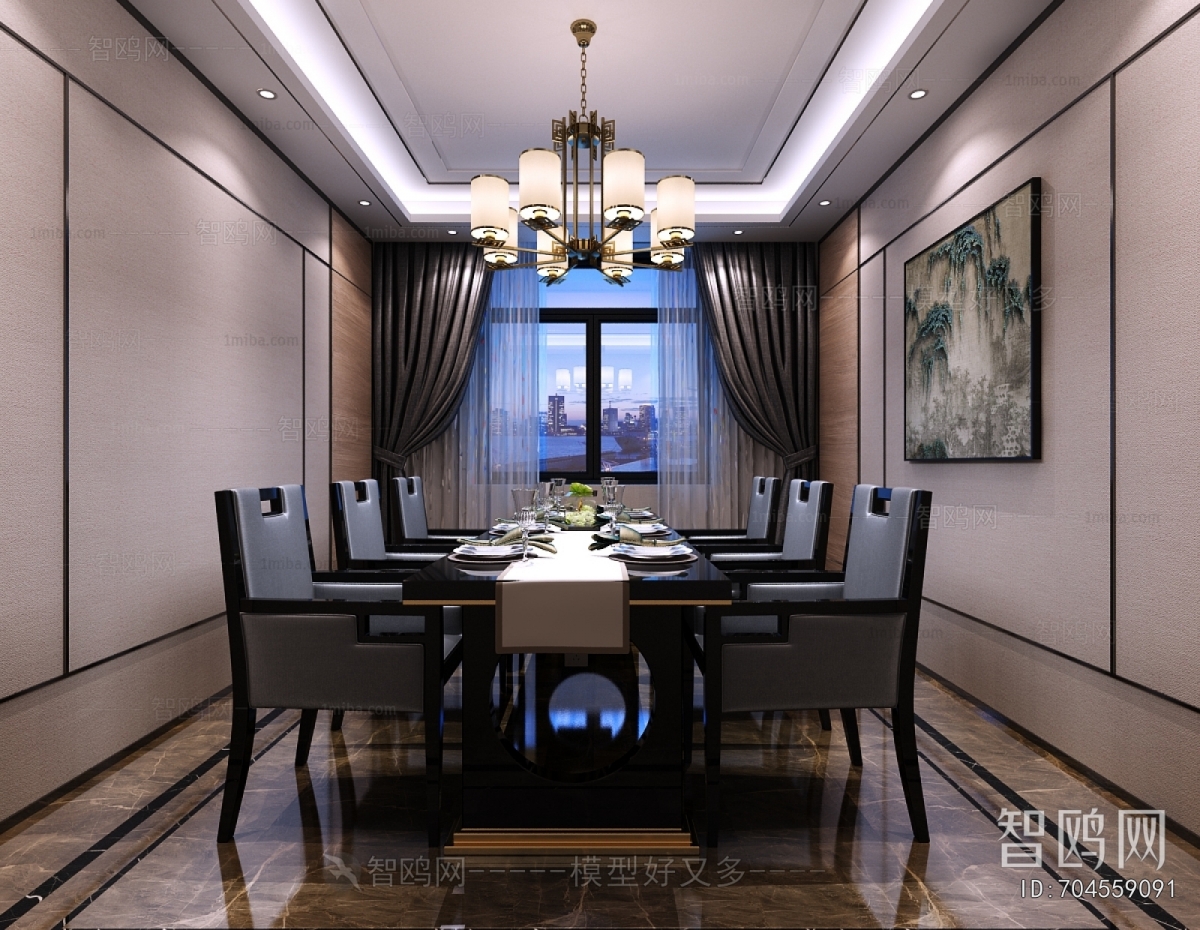 New Chinese Style Dining Room