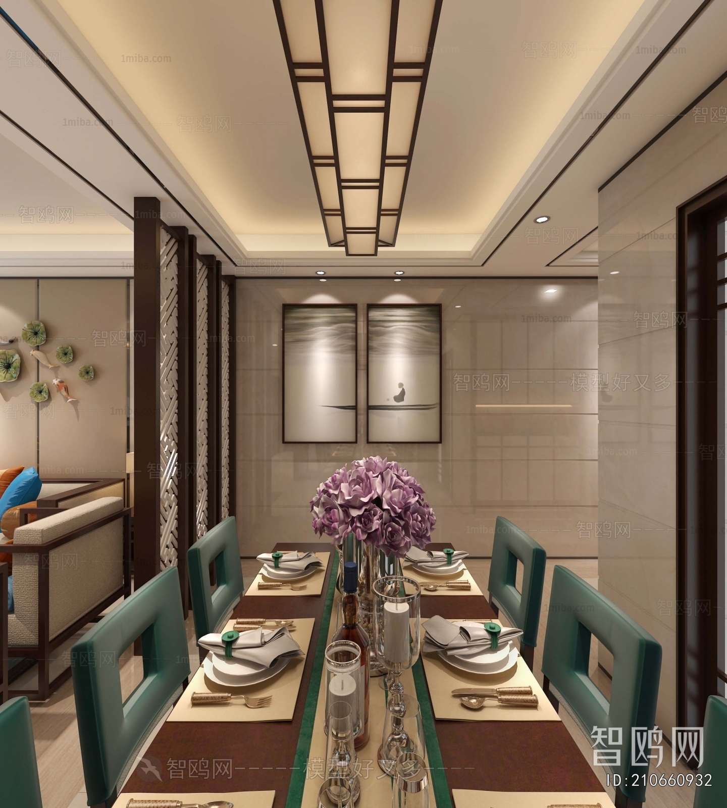 New Chinese Style Dining Room