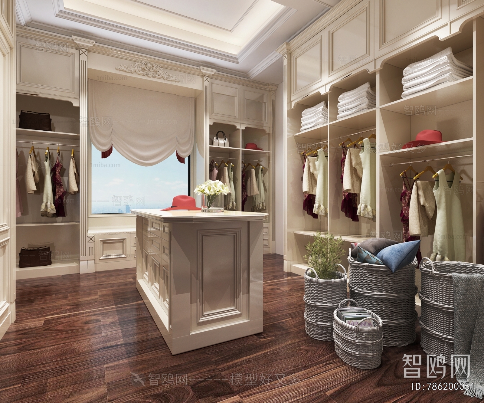 European Style Clothes Storage Area