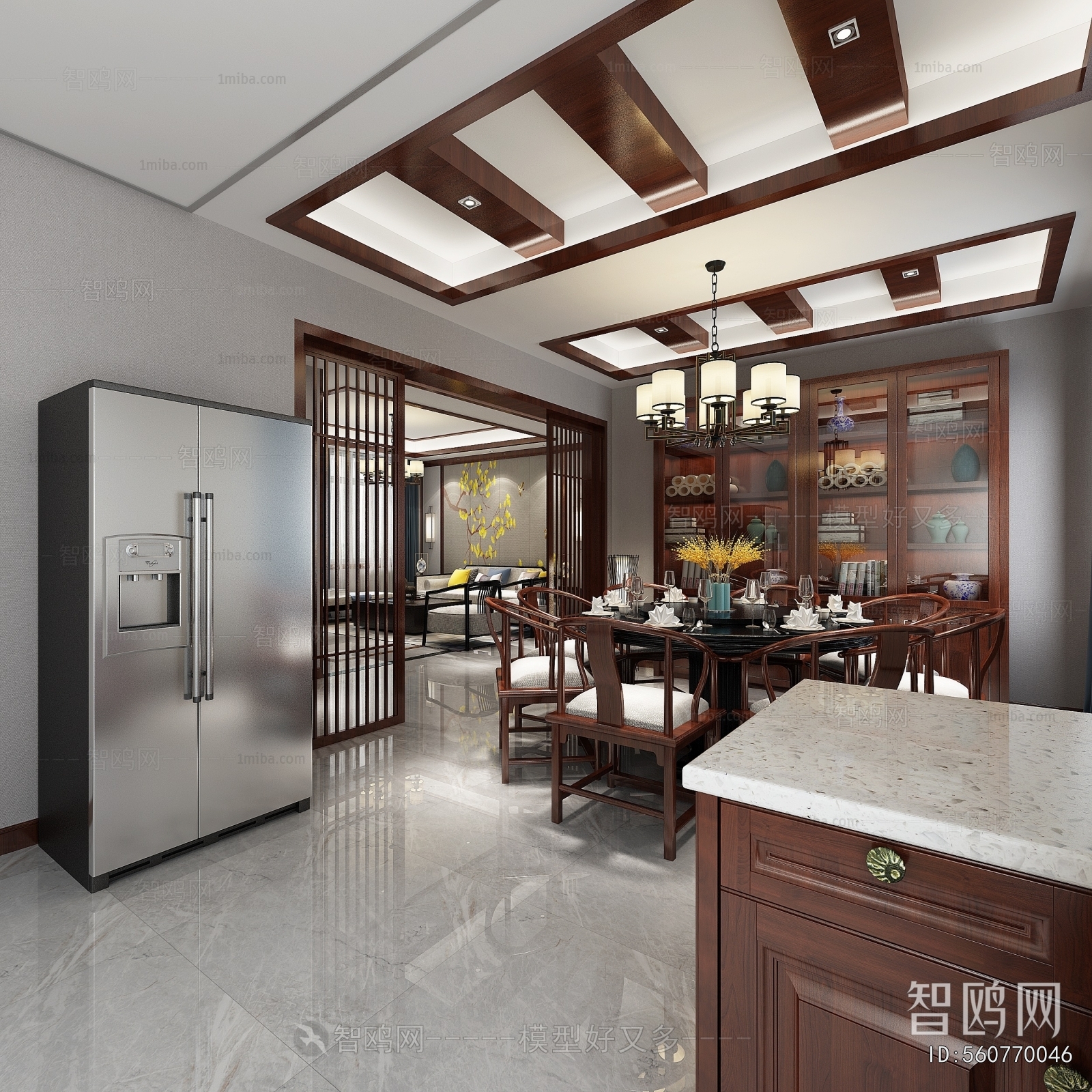 New Chinese Style Dining Room