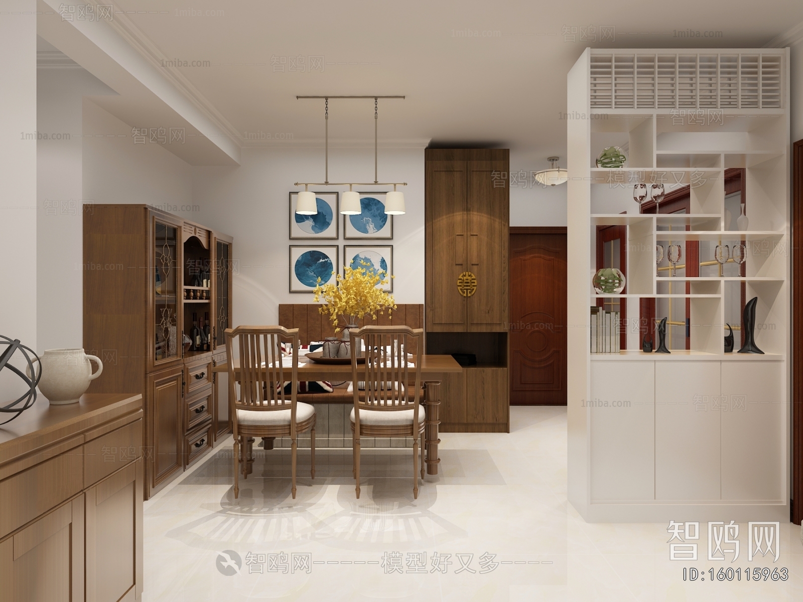 New Chinese Style Dining Room