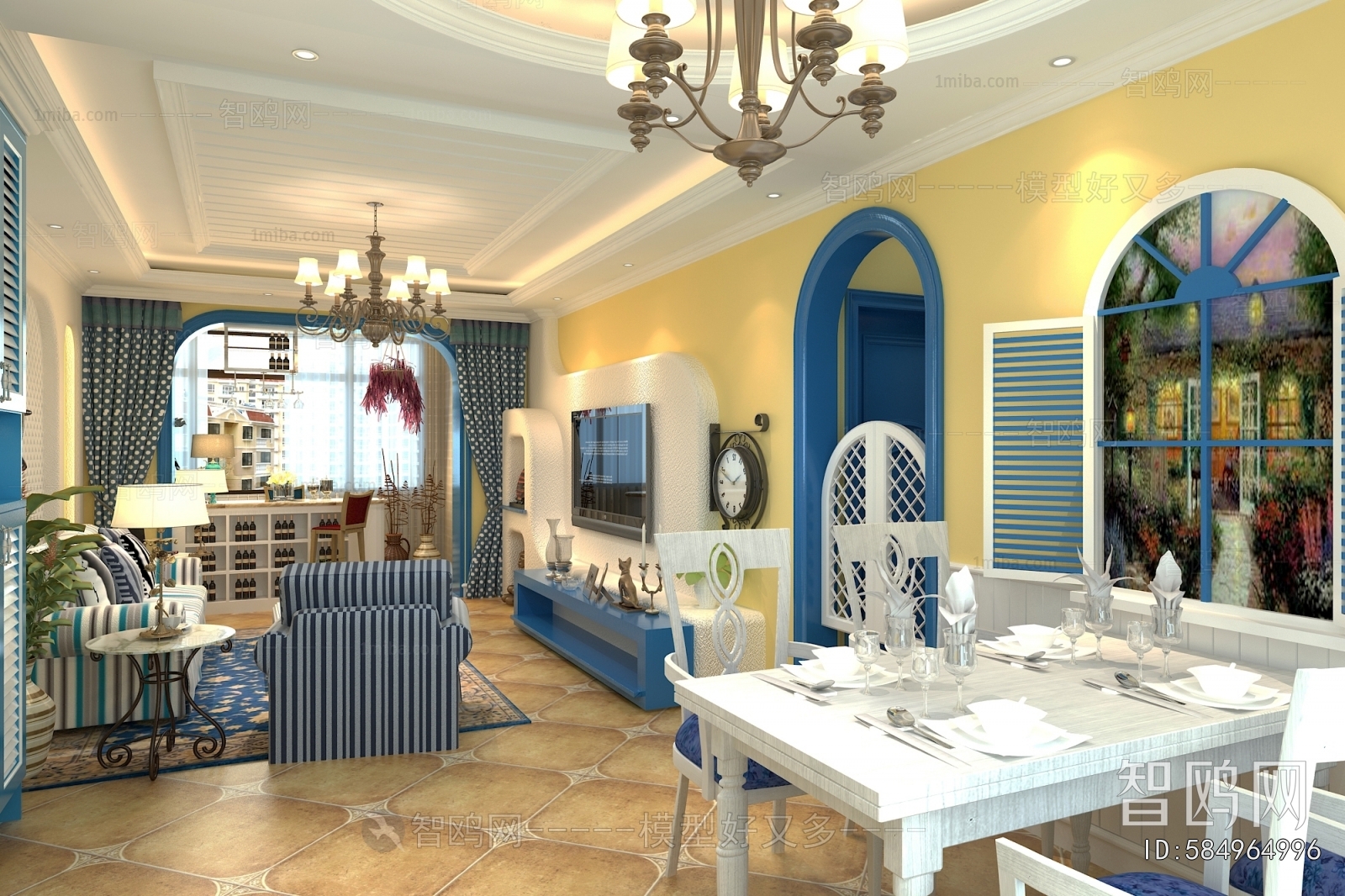 Mediterranean Style Dining Room