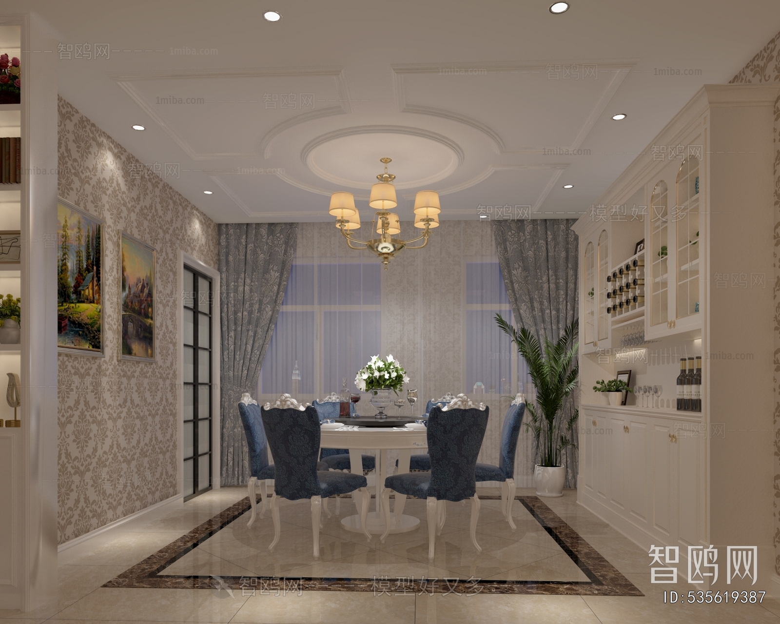 European Style Dining Room