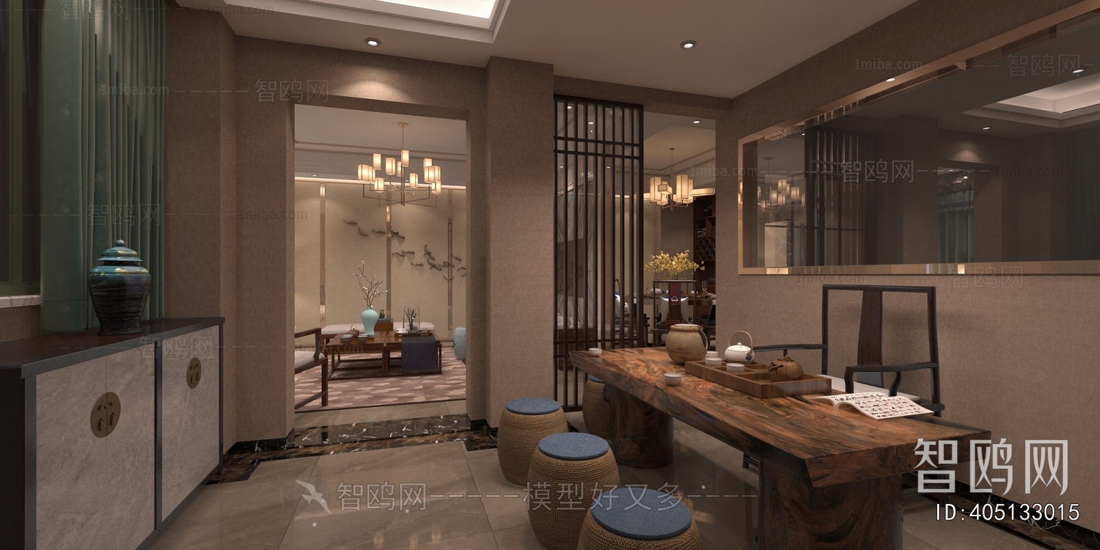 New Chinese Style Dining Room