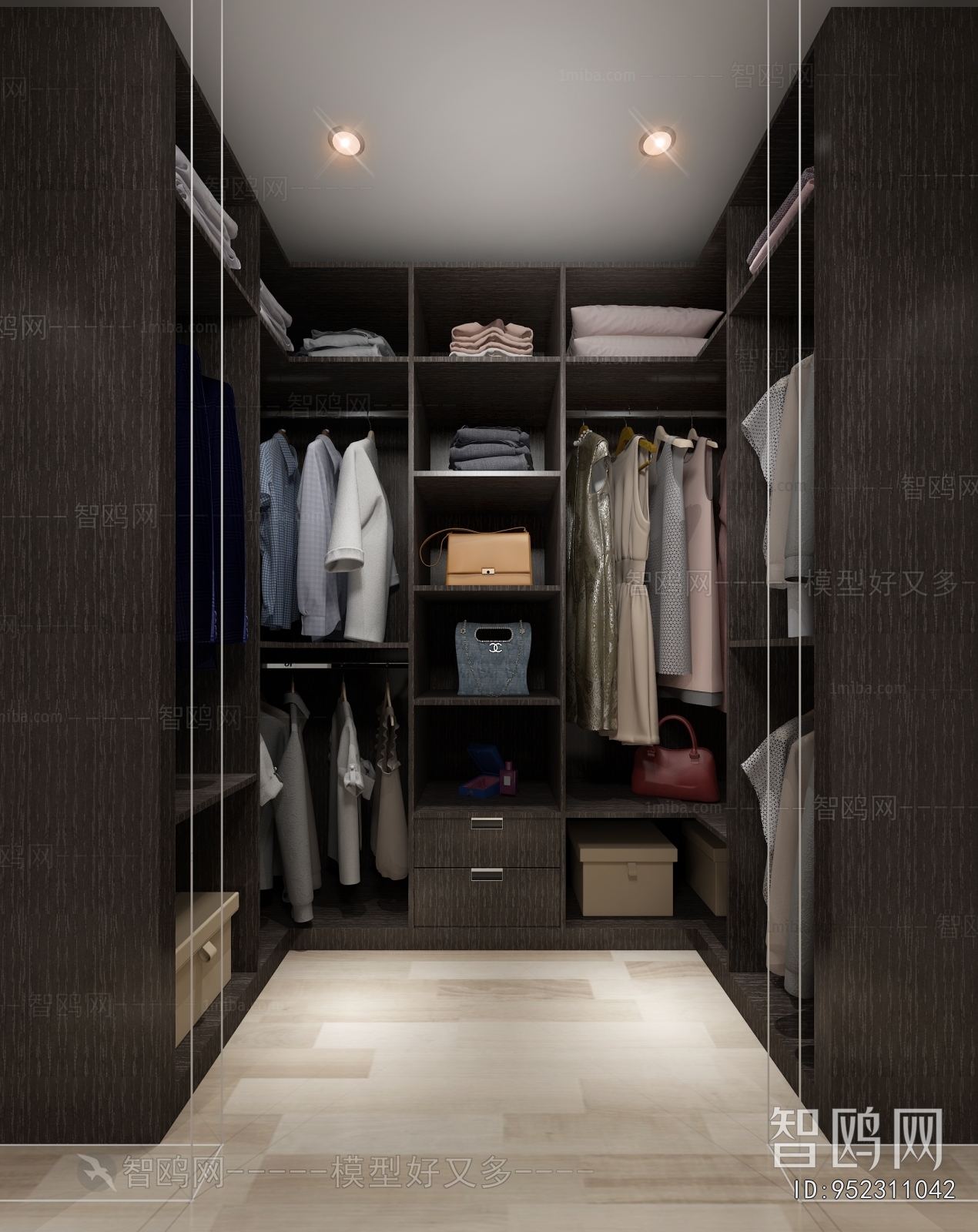 Modern Clothes Storage Area