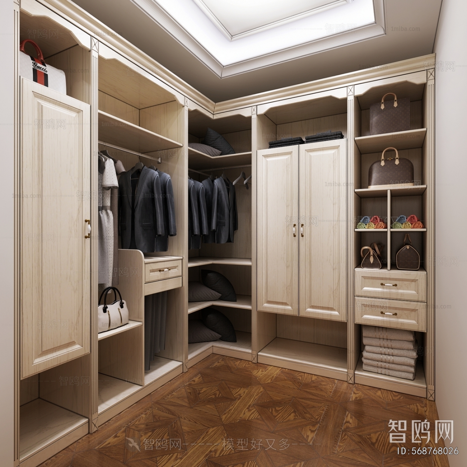 European Style Clothes Storage Area