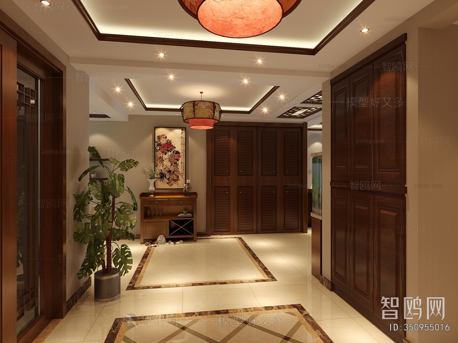 New Chinese Style A Living Room