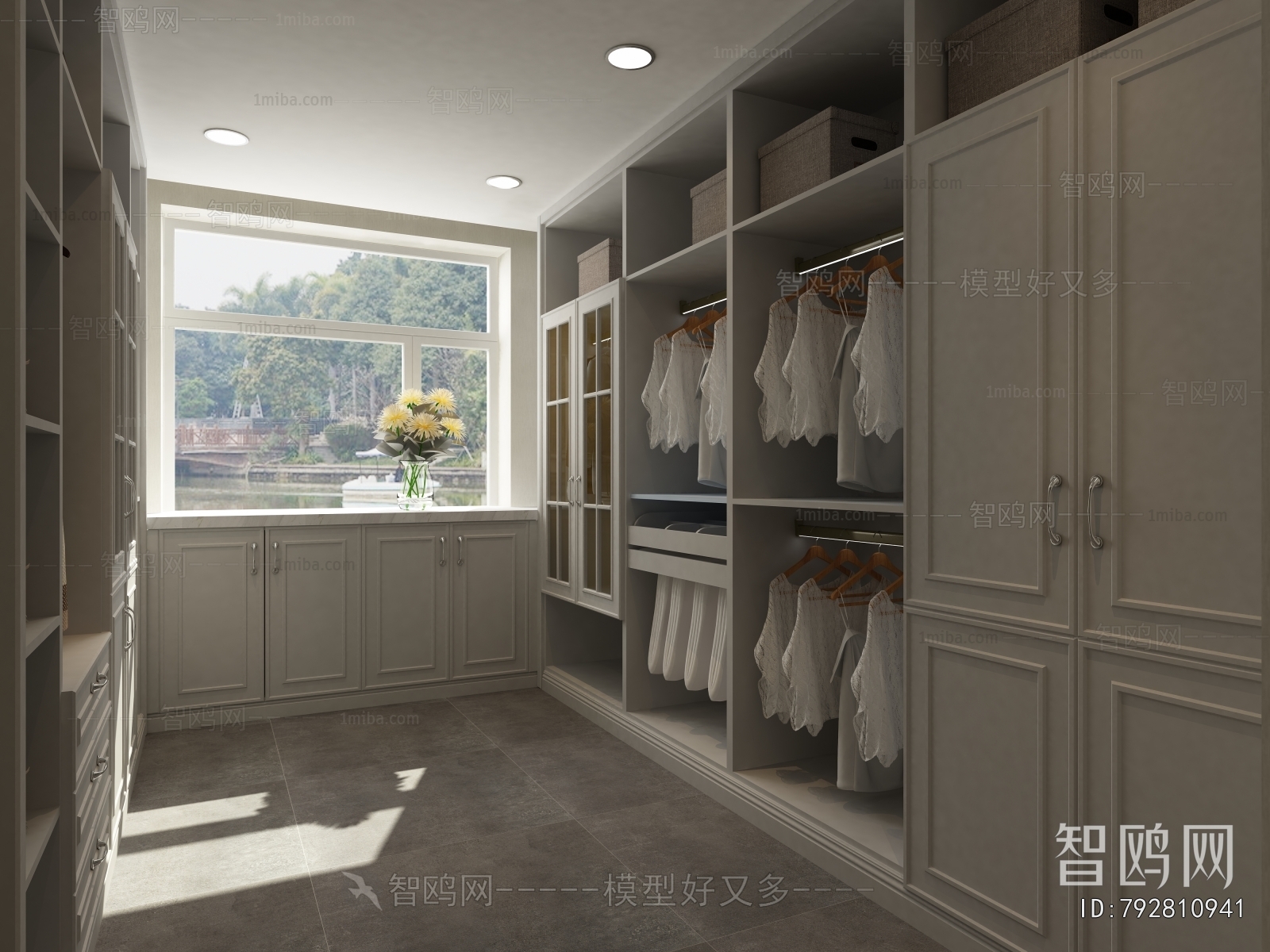 Modern Clothes Storage Area