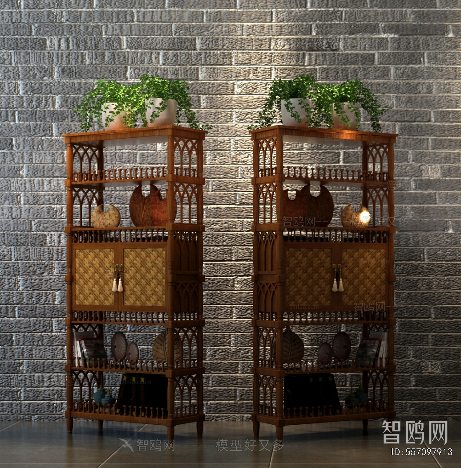 Southeast Asian Style Shelving